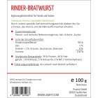 Hund Katze Snacks Rinder-Bratwurst 100g 1 Stück -3- Anifit